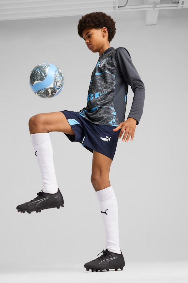 Manchester City Pre-match Quarter-Zip Top Youth, Strong Gray-Cool Light Gray, extralarge