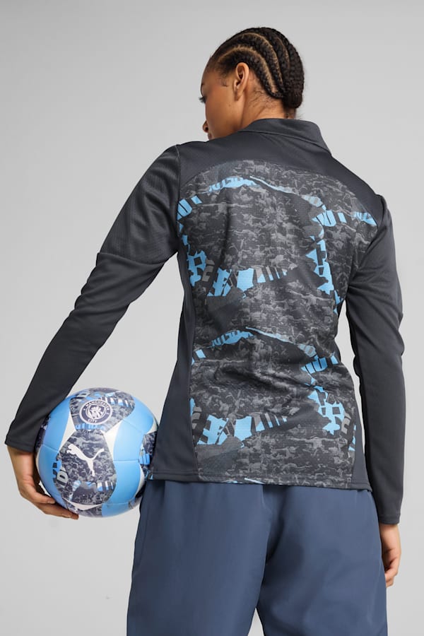 Manchester City Pre-match 1/4 Zip Top Women, Strong Gray-Cool Light Gray, extralarge-GBR