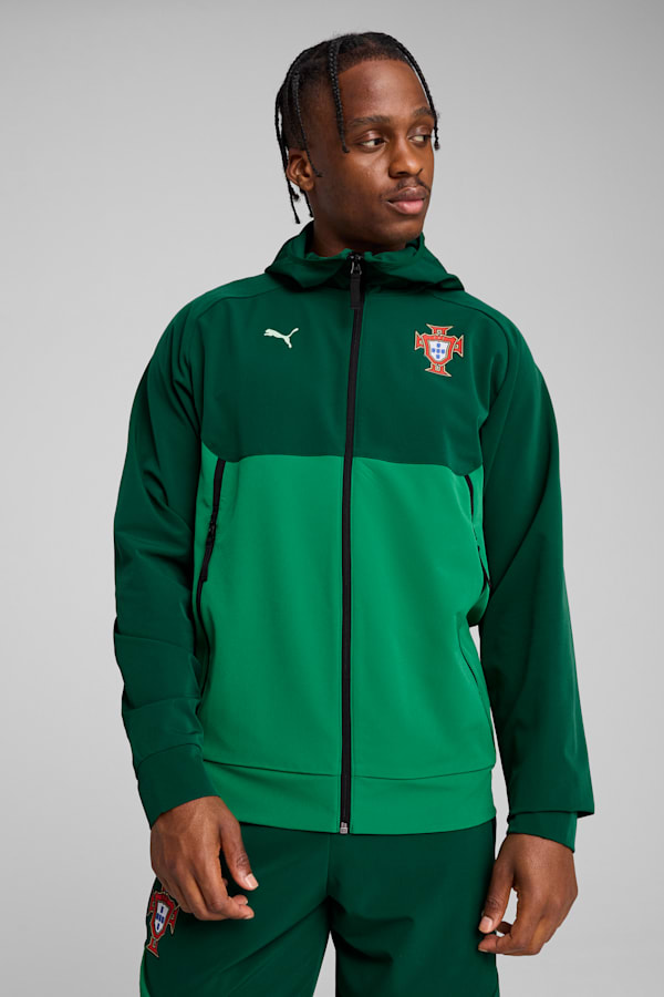 Portugal PUMATECH Woven Track Jacket Men, Green Lagoon-Botanic Green, extralarge