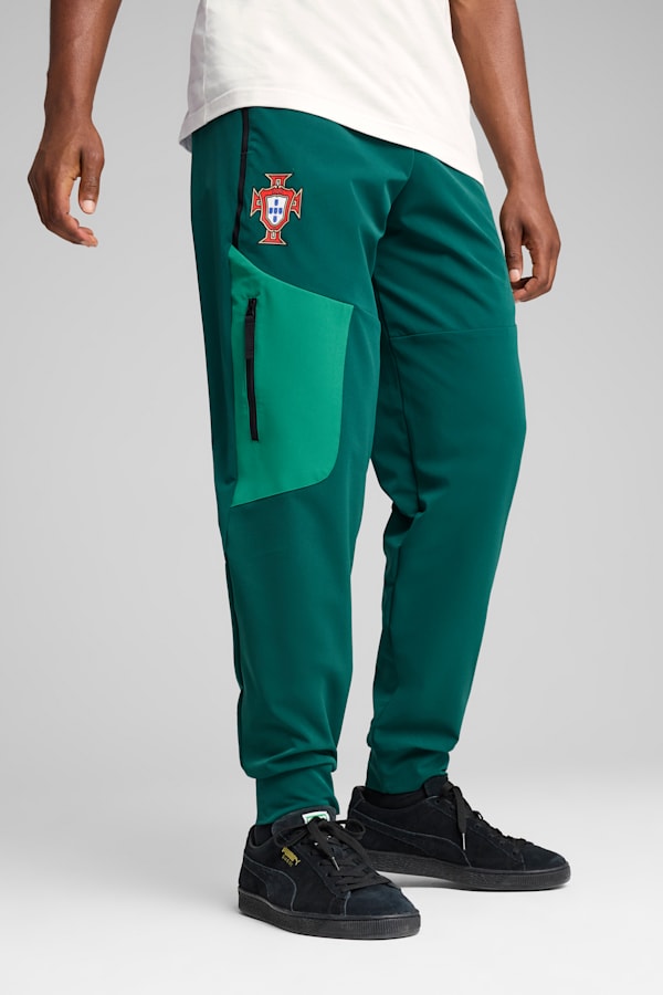 Portugal PUMATECH Woven Track Pants Men, Green Lagoon-Botanic Green, extralarge