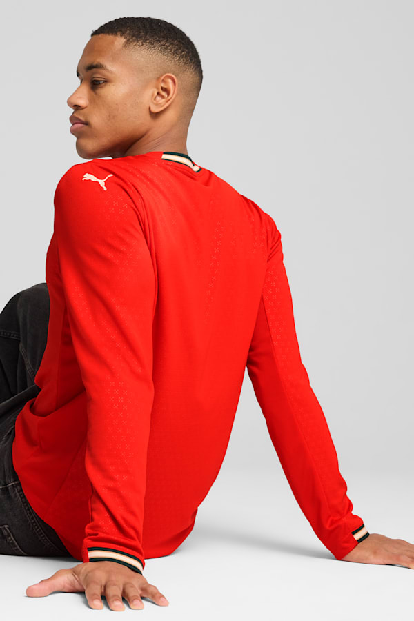 Portugal 2025 Long-Sleeved Home Jersey Men, Sport Red-Sugared Almond, extralarge