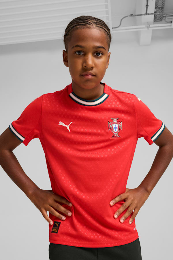 Portugal 2025 Home Jersey Youth, Sport Red-Sugared Almond, extralarge