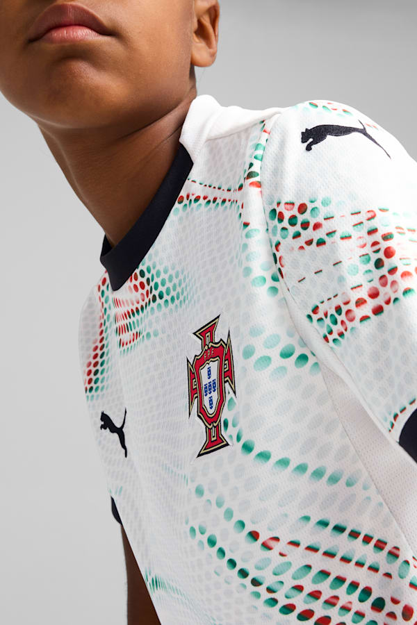 Portugal 2025 Away Jersey Youth, PUMA White-PUMA Black, extralarge