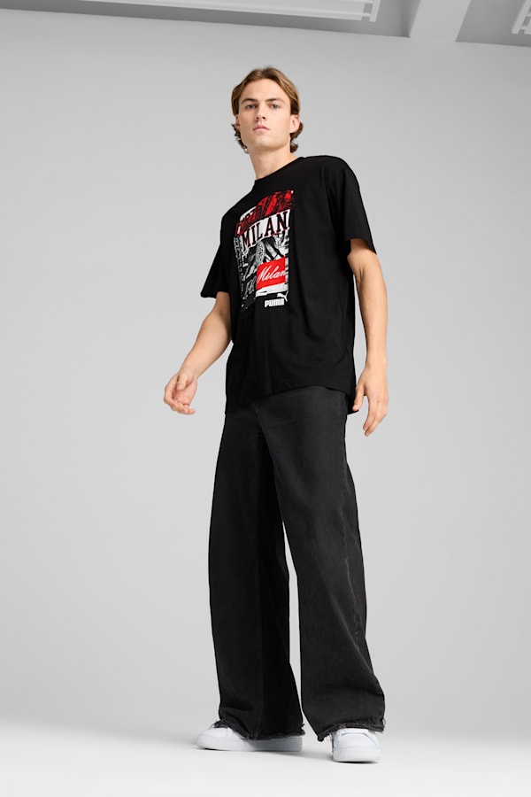 AC Milan ftblNRGY+ Tee Men, PUMA Black-For All Time Red, extralarge