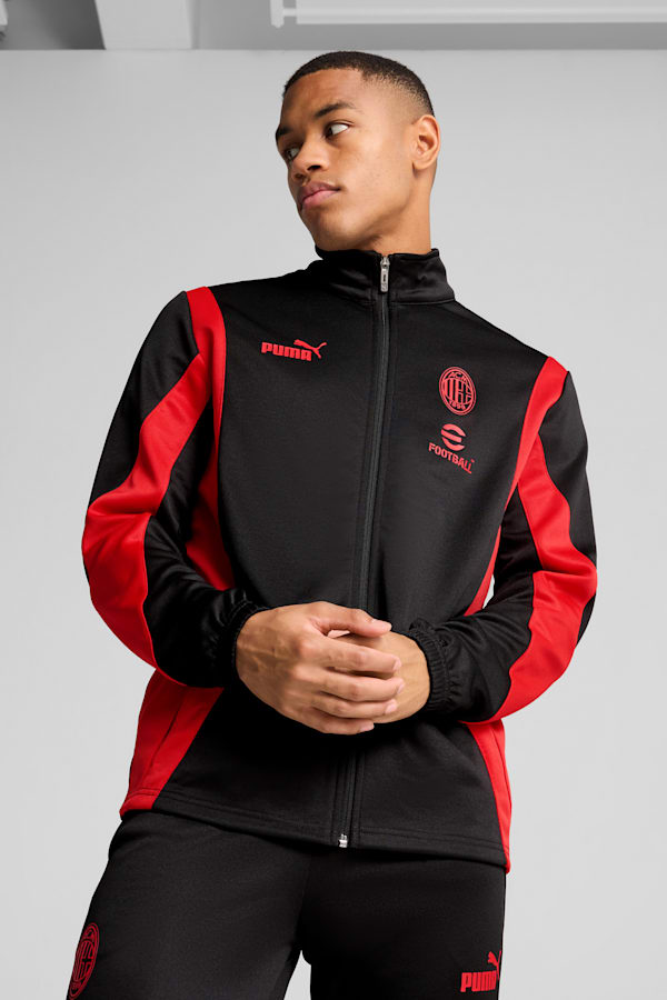 AC Milan ftblNRGY+ Jacket Men, PUMA Black-For All Time Red, extralarge