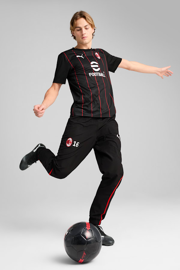 AC Milan Pre-match Jersey Men, PUMA Black-For All Time Red, extralarge