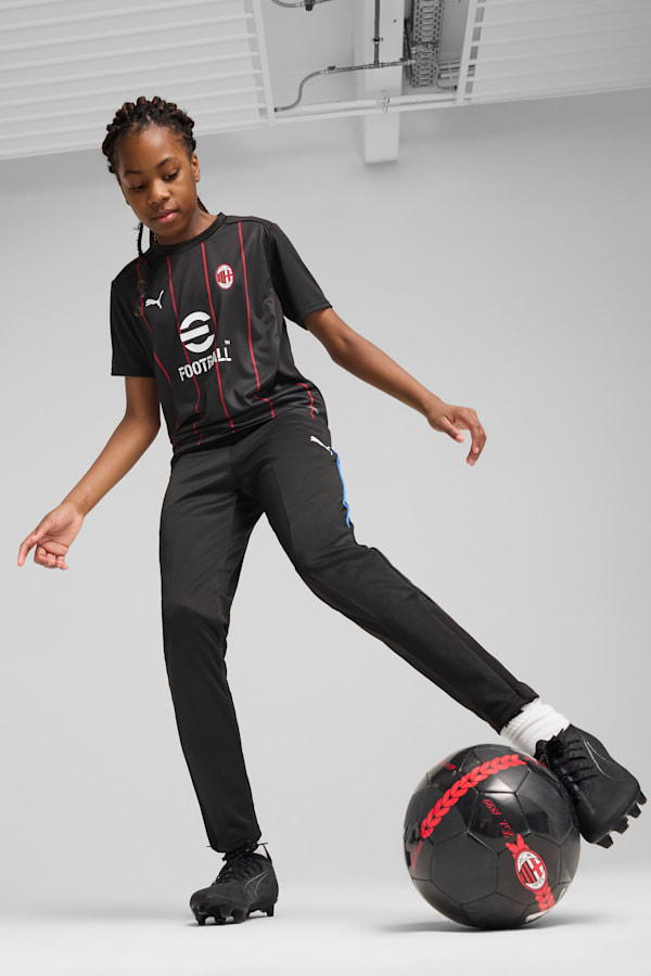 AC Milan Pre-match Jersey Youth, PUMA Black-For All Time Red, extralarge