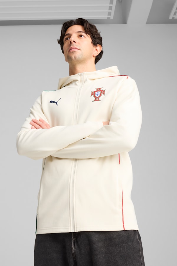 Portugal Casuals Full-Zip Hooded Jacket Men, Sugared Almond-Persian Blue, extralarge-GBR