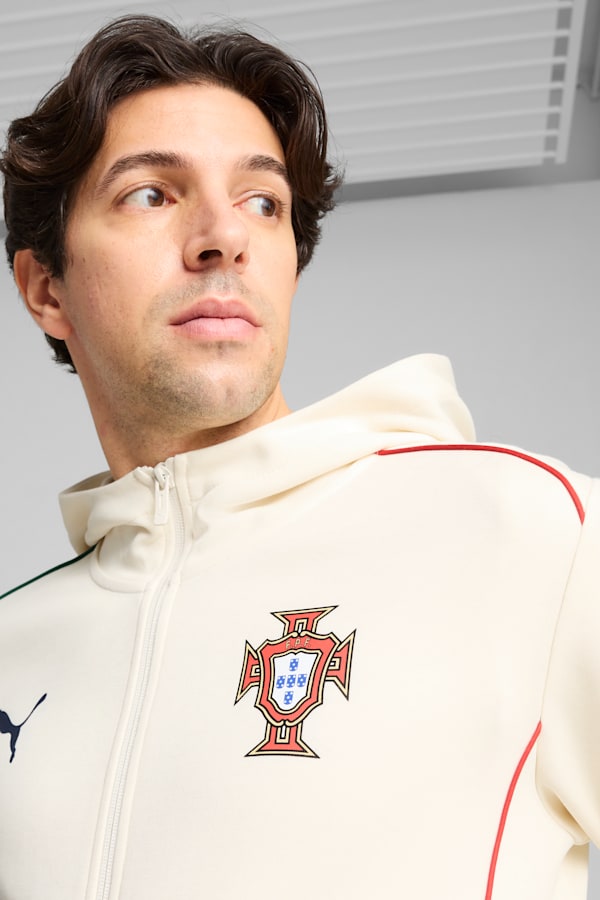 Portugal Casuals Full-Zip Hooded Jacket Men, Sugared Almond-Persian Blue, extralarge-GBR