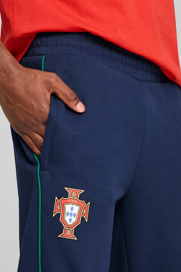 Portugal Casuals Pants Men, Persian Blue-Sunny Yellow, extralarge