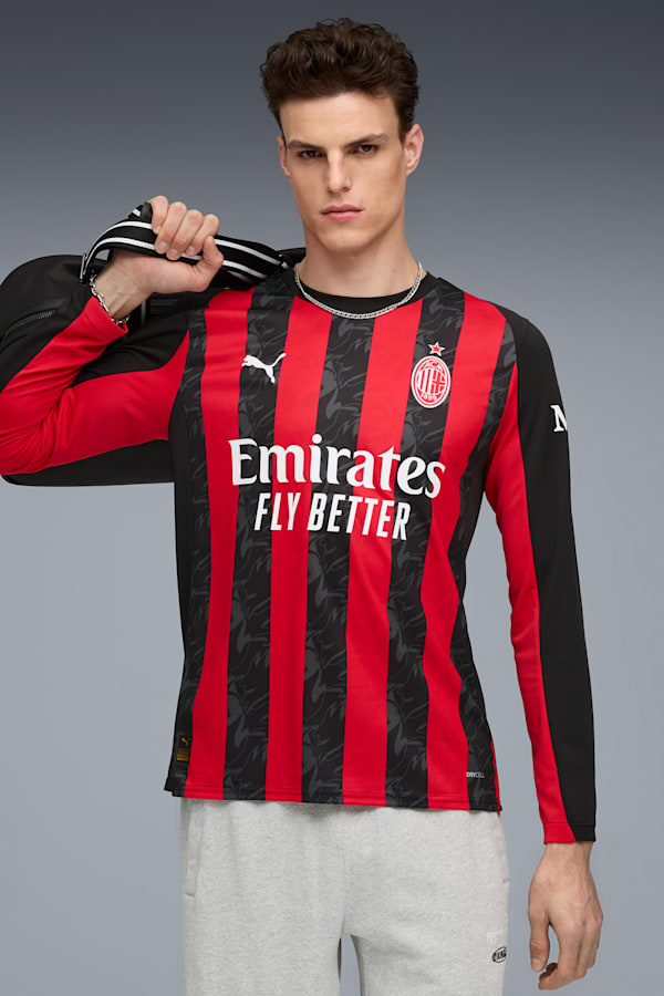 AC Milan 25/26 Long Sleeve Home Jersey Men, For All Time Red-PUMA Black, extralarge-GBR