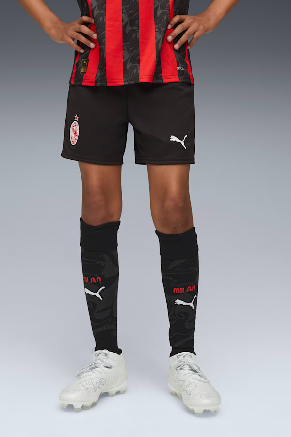 AC Milan 25/26 Shorts Youth, PUMA Black-For All Time Red, extralarge-GBR