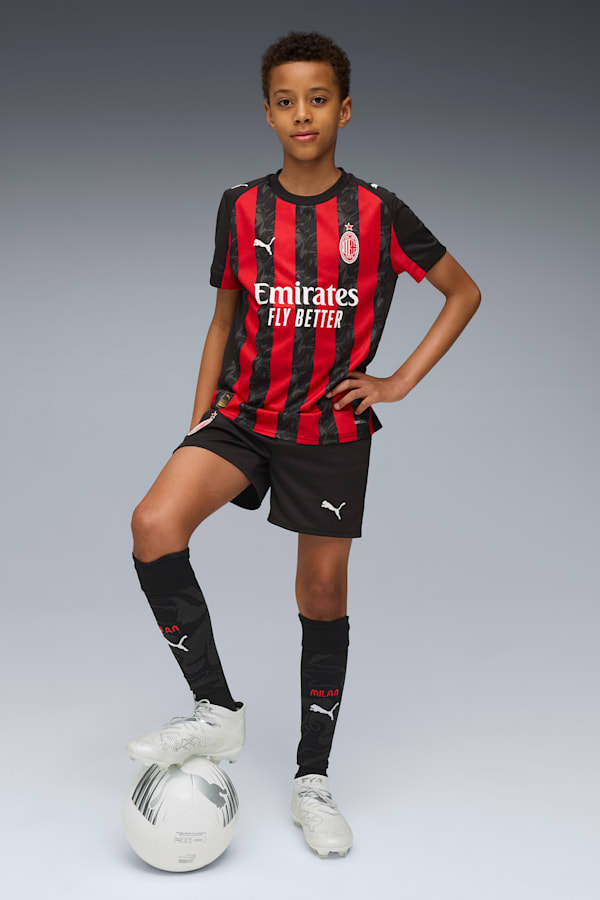 AC Milan 25/26 Shorts Youth, PUMA Black-For All Time Red, extralarge-GBR