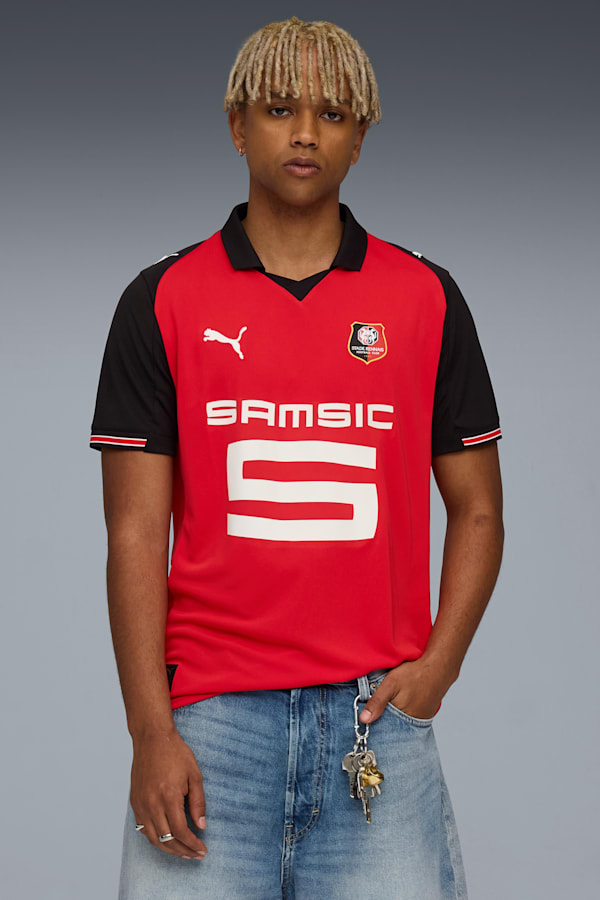 Stade Rennais FC 25/26 Home Jersey Men, PUMA Red-PUMA Black, extralarge-GBR
