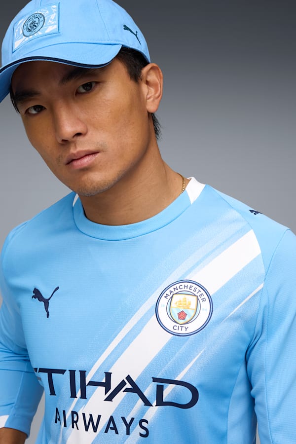 Manchester City 25/26 Long Sleeve Home Jersey Men, Team Light Blue-PUMA White, extralarge-GBR