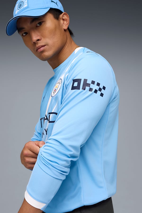 Manchester City 25/26 Long Sleeve Home Jersey Men, Team Light Blue-PUMA White, extralarge-GBR