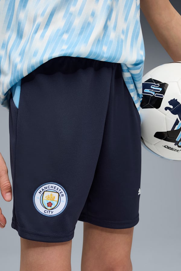 Manchester City 25/26 Shorts Youth, Deep Navy-Team Light Blue, extralarge-GBR