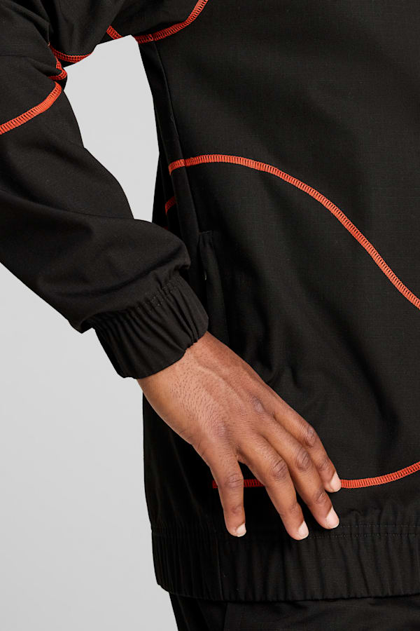 Morocco ftblStatement Track Jacket Men, PUMA Black-PUMA Red-Archive Green, extralarge