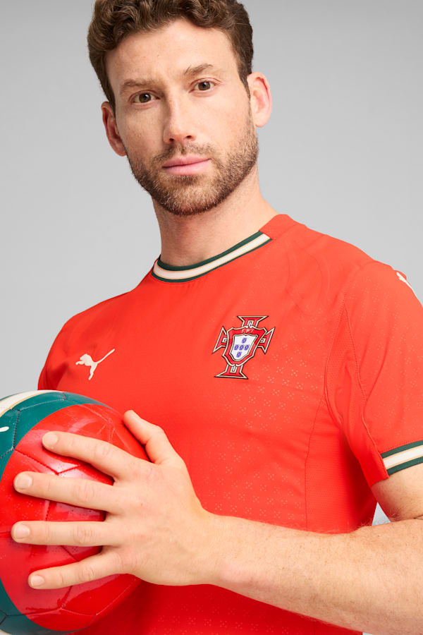 Portugal 2025 Authentic Home Jersey Men, Sport Red-Sugared Almond, extralarge