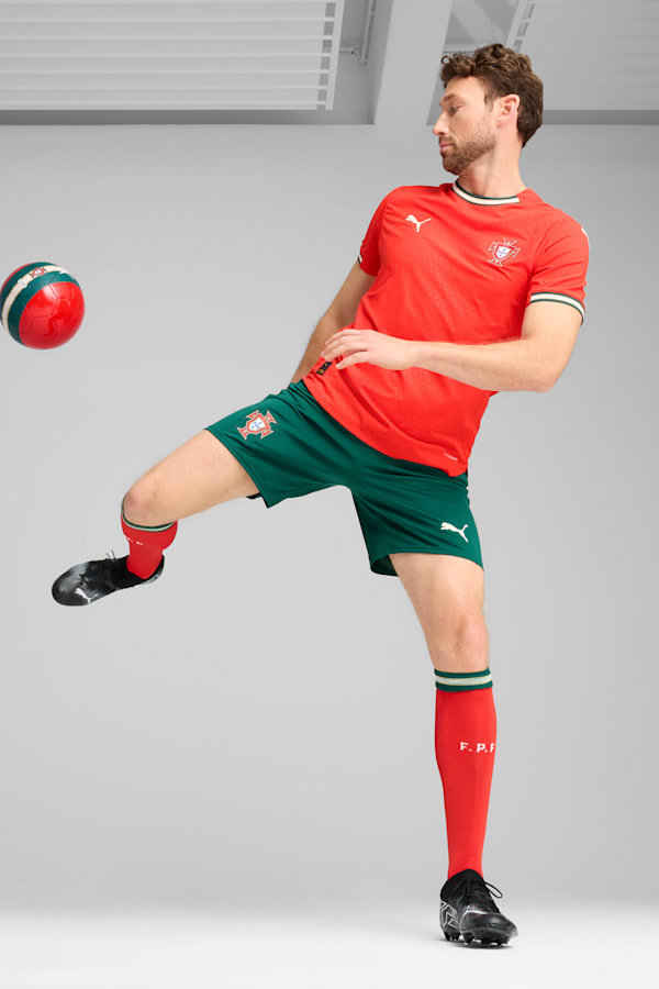 Portugal 2025 Authentic Home Jersey Men, Sport Red-Sugared Almond, extralarge