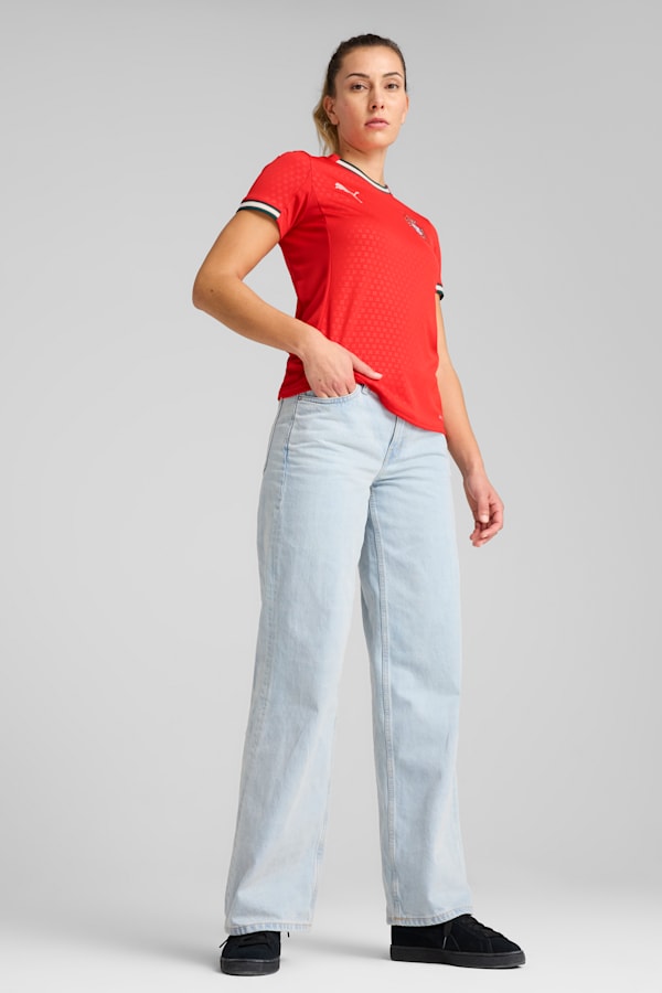 Portugal 2025 Home Jersey Women, Sport Red-Sugared Almond, extralarge