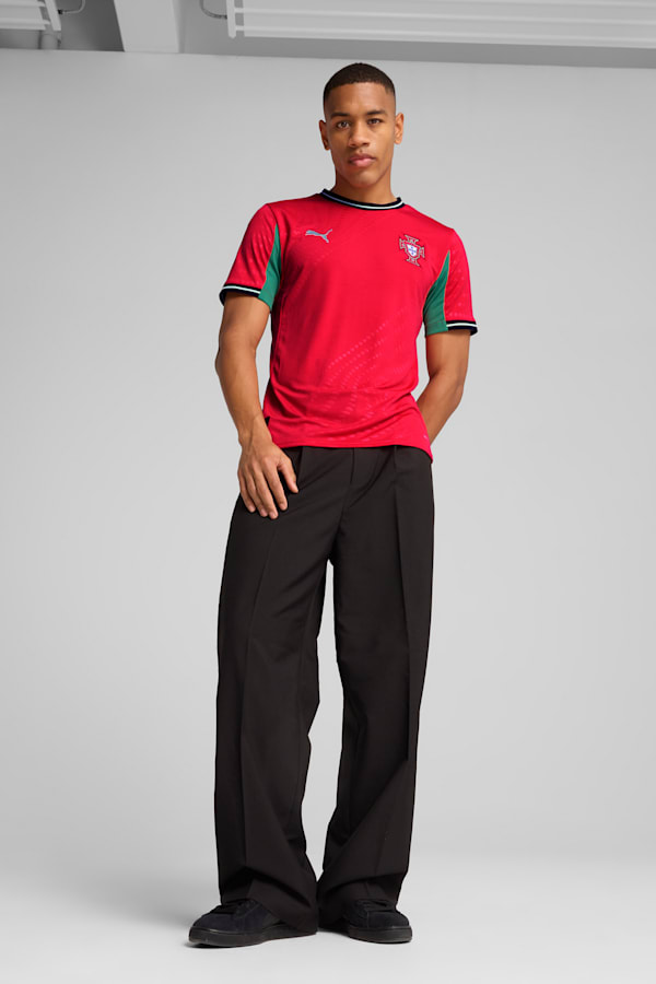 Portugal Women's Team 2025 Home Jersey Men, Pure Red-Fresh Mint, extralarge