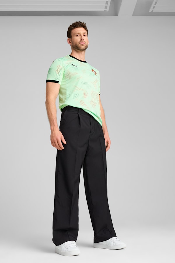 Portugal Women's Team 2025 Away Jersey Men, Fresh Mint-PUMA Black, extralarge