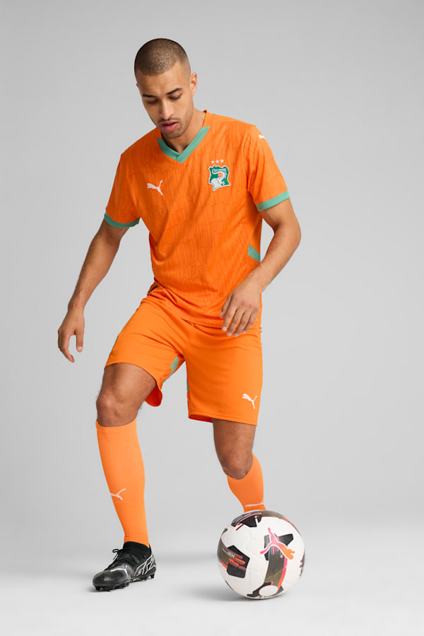 Ivory Coast 2025 Shorts Men, Rickie Orange-Jade Frost, extralarge