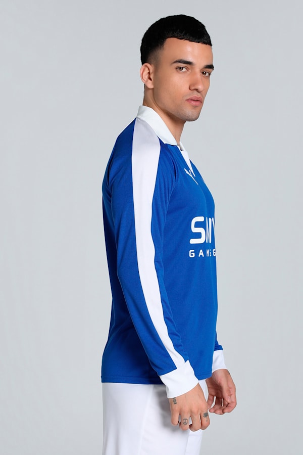 Al Hilal Saudi F.C. Anniversary Long Sleeve Jersey Men, Blue Intense-PUMA White, extralarge-GBR