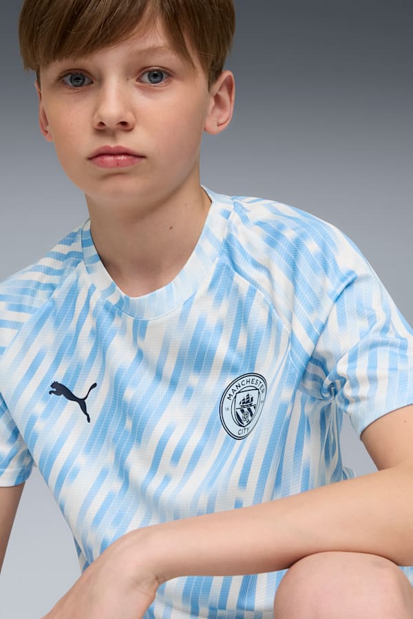 Manchester City Pre-match Jersey Youth, Silver Sky, extralarge-GBR
