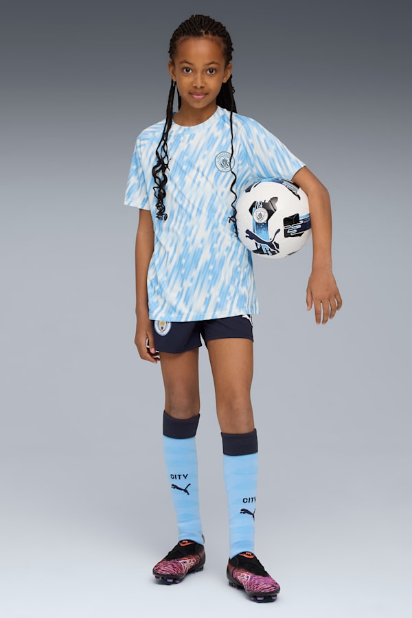 Manchester City Pre-match Jersey Youth, Silver Sky, extralarge-GBR