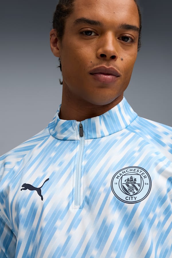 Manchester City Pre-match Quarter-Zip Top Men, Silver Sky, extralarge-GBR