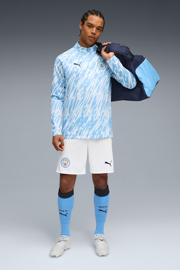 Manchester City Pre-match Quarter-Zip Top Men, Silver Sky, extralarge-GBR