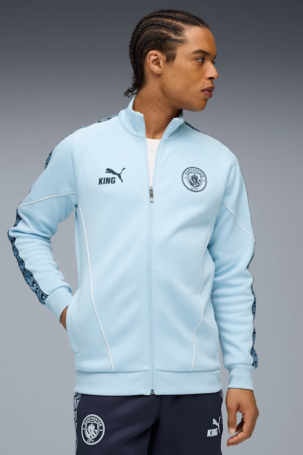 Manchester City KING Anthem Jacket Men, Silver Sky-Deep Navy, extralarge-GBR