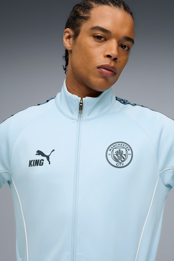 Manchester City KING Anthem Jacket Men, Silver Sky-Deep Navy, extralarge-GBR