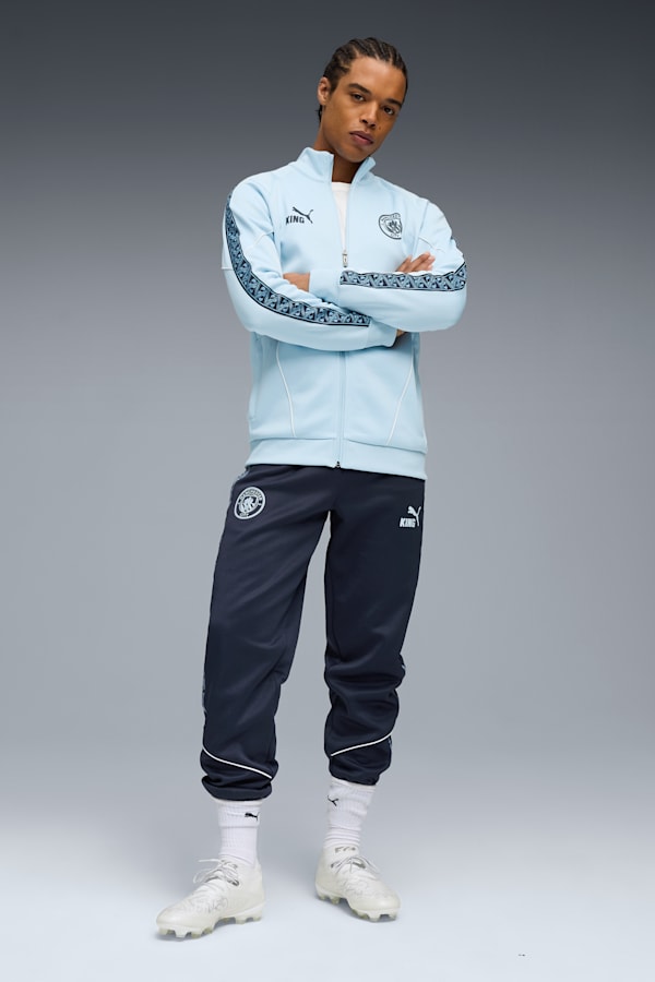 Manchester City KING Anthem Jacket Men, Silver Sky-Deep Navy, extralarge-GBR