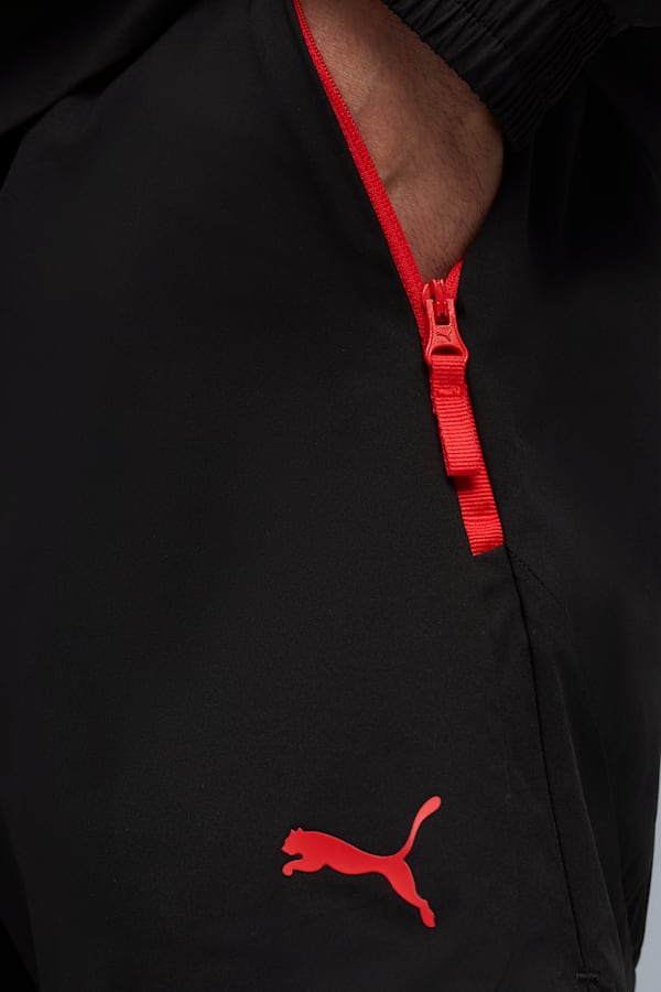 AC Milan PUMATECH Relaxed Woven Shorts Men, PUMA Black-For All Time Red, extralarge-GBR