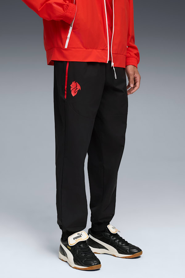 AC Milan PUMATECH Woven Pants Men, PUMA Black-For All Time Red, extralarge-GBR