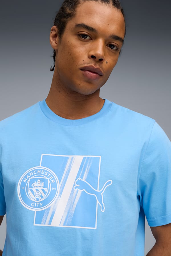Manchester City FtblCulture Tee Men, Team Light Blue-PUMA White, extralarge-GBR