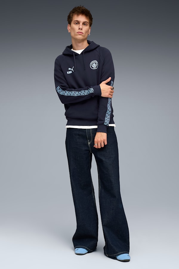 Manchester City KING Hoodie Men, Deep Navy-Team Light Blue, extralarge-GBR