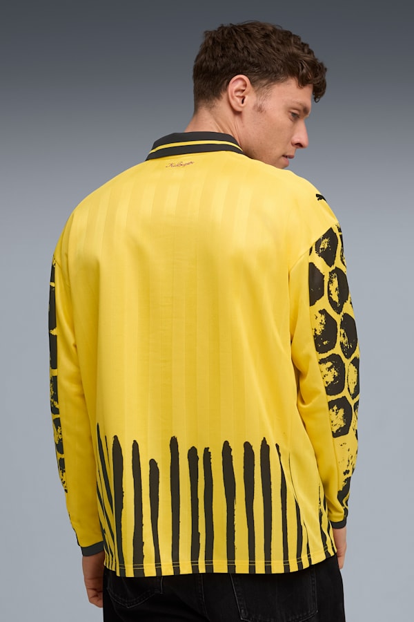 KIDSUPER x BORUSSIA DORTMUND Retro Shirt Men, Faster Yellow-PUMA Black, extralarge-GBR