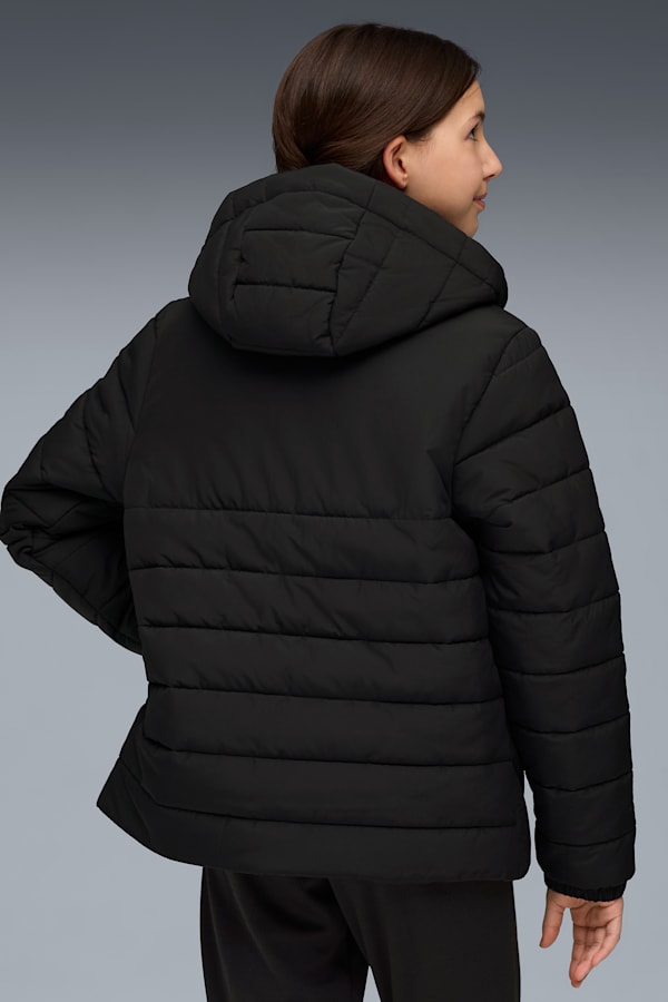 Manchester City Hooded Padded Jacket Youth, PUMA Black-PUMA Silver, extralarge-GBR