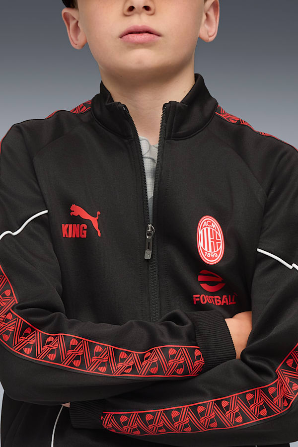 AC Milan KING Anthem Jacket Youth, PUMA Black-For All Time Red, extralarge-GBR
