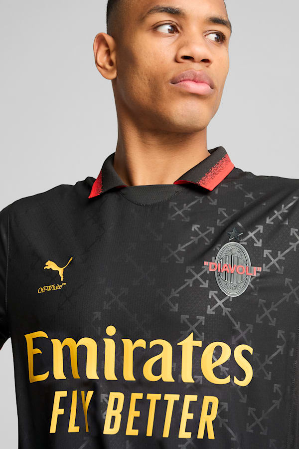 AC MILAN x OFF-WHITE™ Authentic Jersey Men, PUMA Black-Power Green, extralarge-GBR