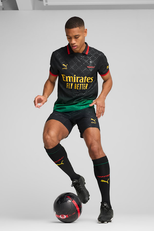 AC MILAN x OFF-WHITE™ Authentic Jersey Men, PUMA Black-Power Green, extralarge-GBR