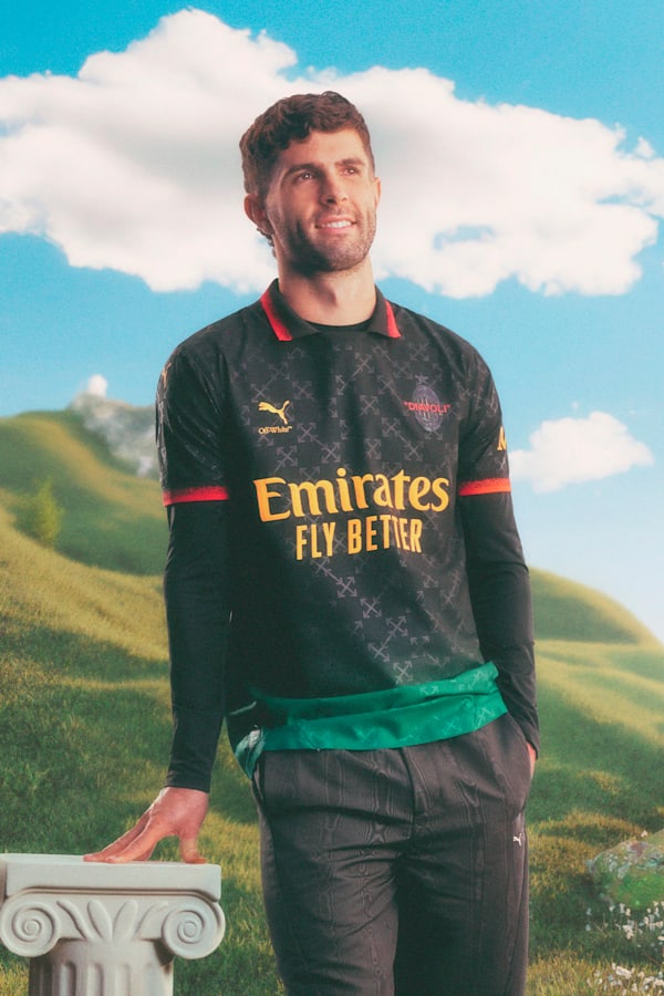 AC MILAN x OFF-WHITE™ Authentic Jersey Men, PUMA Black-Power Green, extralarge-GBR