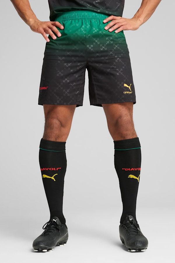 AC MILAN x OFF-WHITE™ Authentic Shorts Men, PUMA Black-Power Green, extralarge-GBR