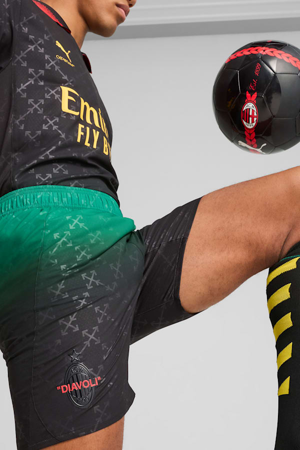 AC MILAN x OFF-WHITE™ Authentic Shorts Men, PUMA Black-Power Green, extralarge-GBR