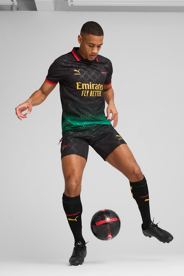 AC MILAN x OFF-WHITE™ Authentic Shorts Men, PUMA Black-Power Green, extralarge-GBR