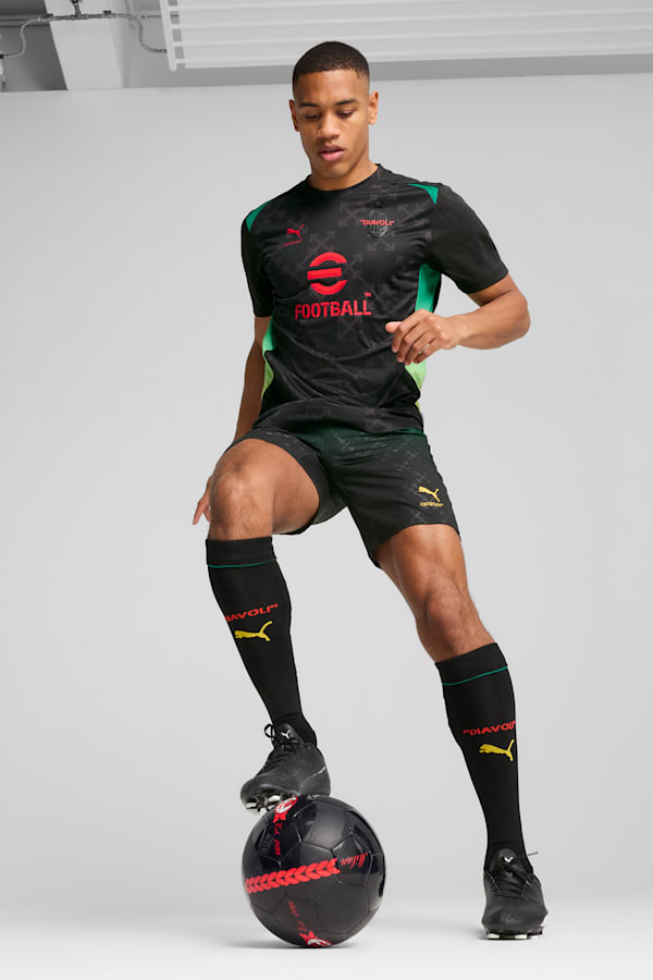 AC MILAN x OFF-WHITE™ Pre-match Jersey Men, PUMA Black-For All Time Red, extralarge-GBR